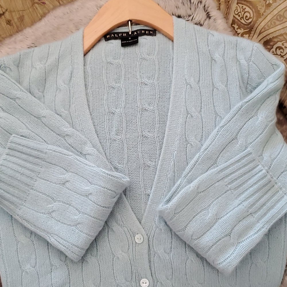 Ralph Lauren Cashmere Cable Cardigan
